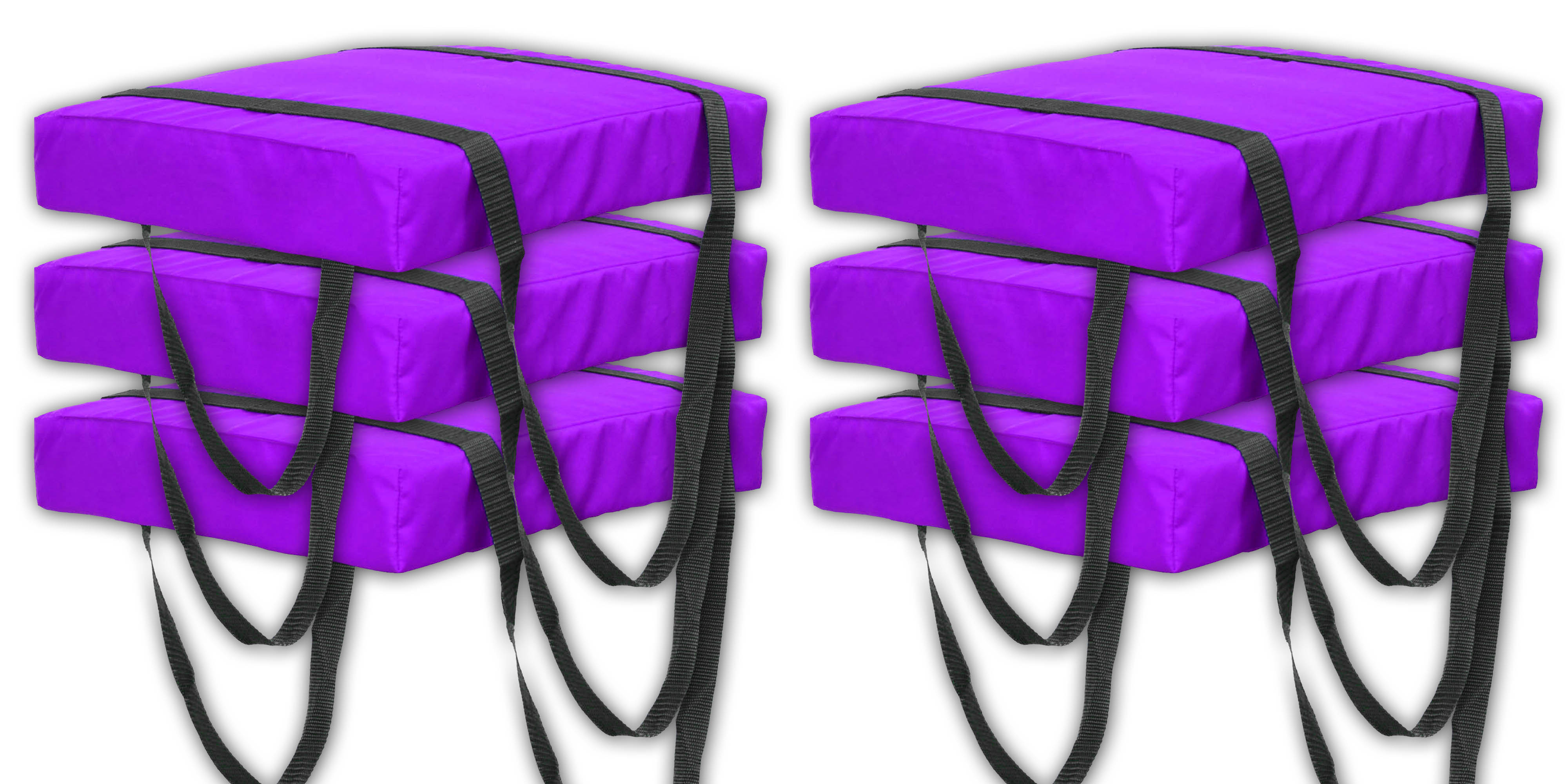 Bradley Bradley Type IV Boat Cushion USCG Approved Throwable Flotation Device Purple 6 Pack