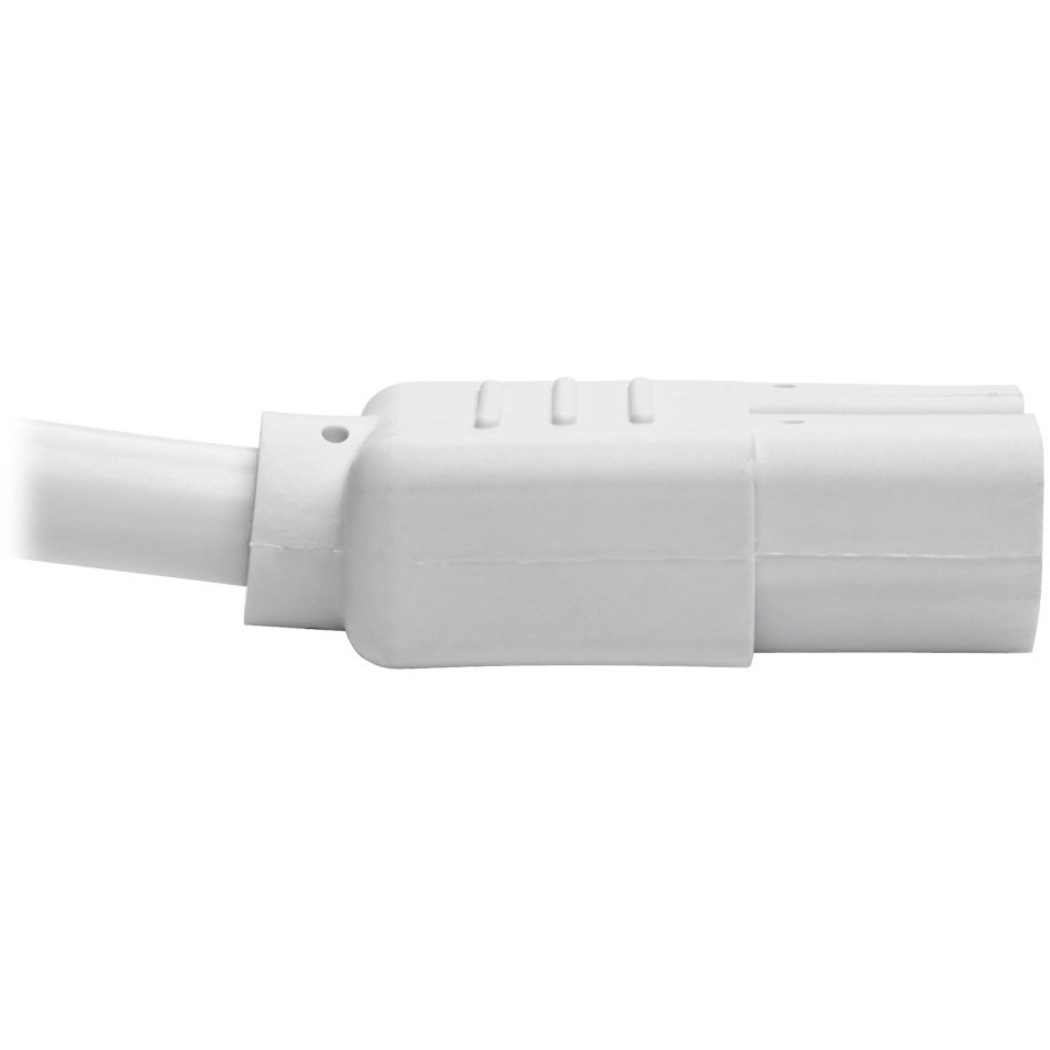 P018-006-AWH 6Ft Heavy Duty Power Cord C14 C15 White - image 4 of 5
