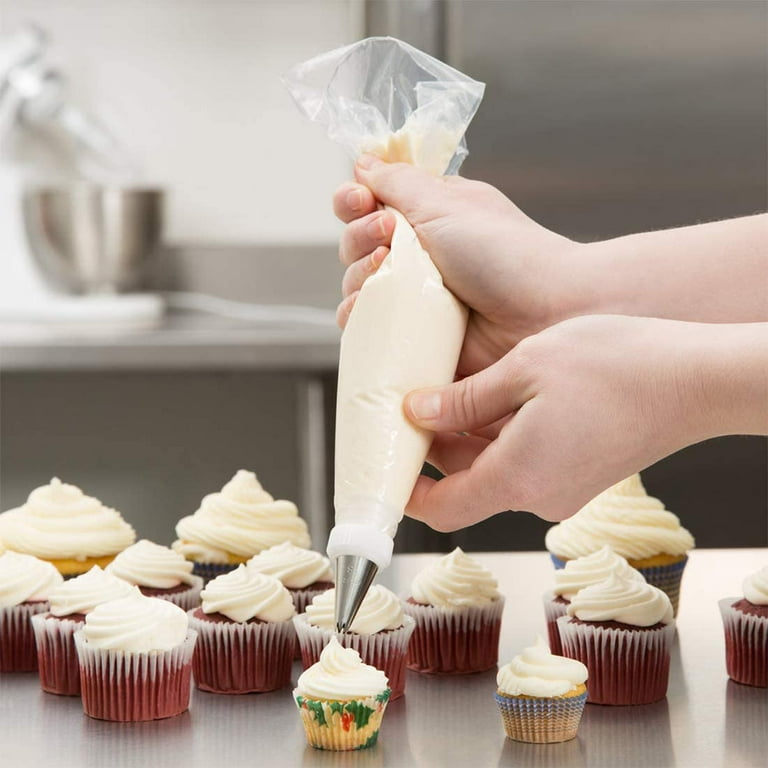 Pastry Piping Bags, Extra Thick 16 Inch Disposable Icing Bags 100