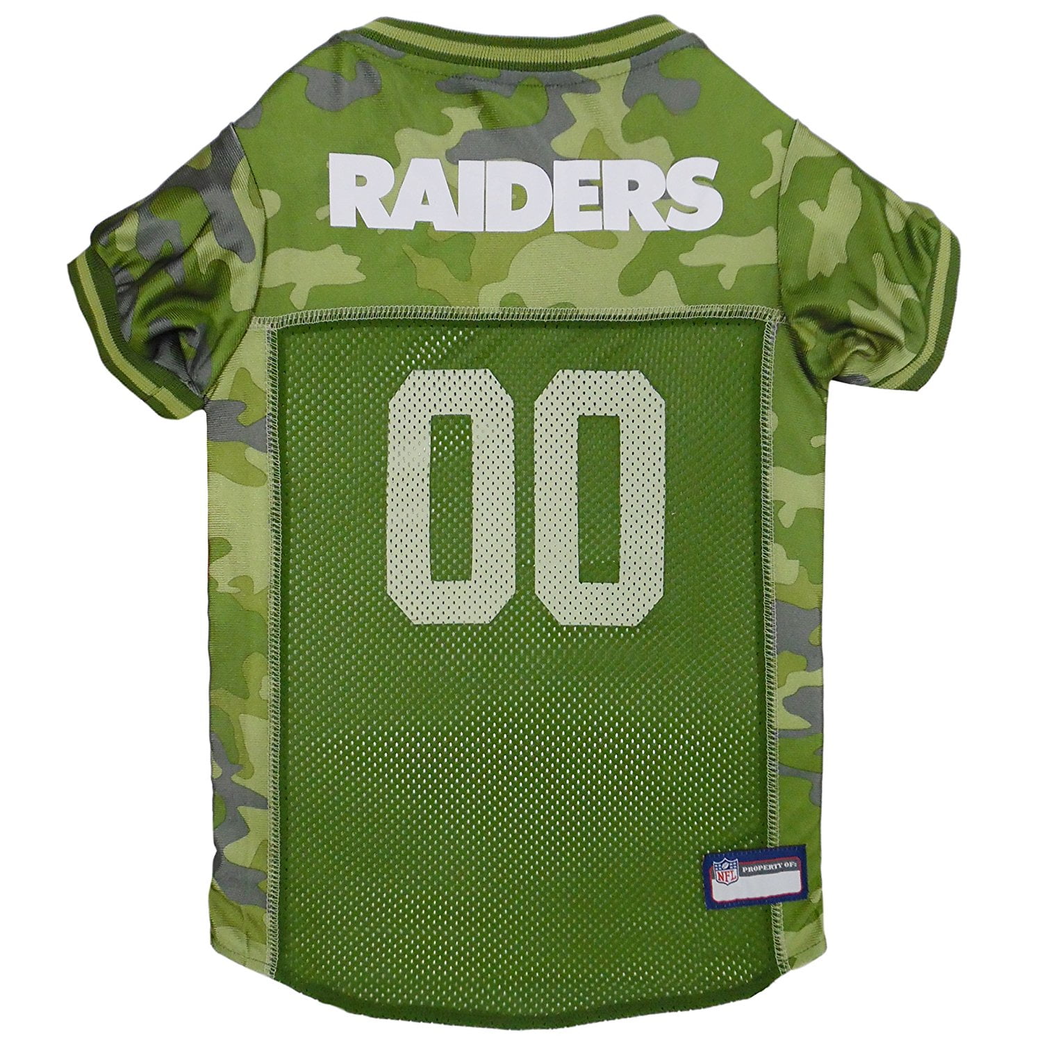 Pets First NFL Oakland Raiders Camouflage Pet Jersey for Cats and Dogs
