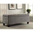 thumbnail image 2 of Linon Carmen Shoe Storage Ottoman, 20 inches Seat Height, Multiple Colors, 2 of 5