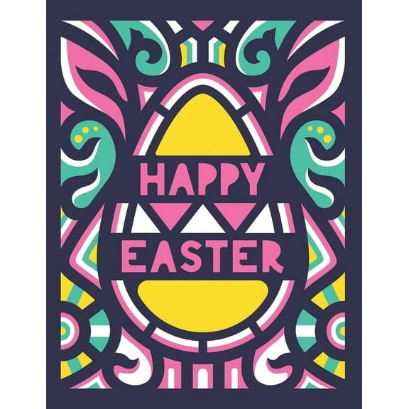 Happy Easter: Mandala Easter Coloring Book: Adult Easter Coloring Book Adult Easter Gifts 8.5x11 (Paperback)