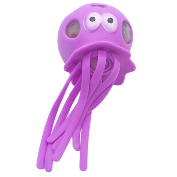 TONGYIJIA Jellyfish Fidget Toy, Squeeze Stress Relief Ball Sensory Gel Toy, Colorful Slow Rising Pressure Relief Gadget, Anxiety Reducer Plaything, for Adult Desk Decor
