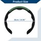 thumbnail image 4 of Funda para volante de cuero artificial PU ABS Protector de volante de automóvil Negro Verde oscuro 1 Pc, 4 of 6