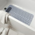 thumbnail image 4 of Fufafayo under $5 Non Slip Shower Mats for Inside Shower 14 x 27.5 Inch, Bathtub Mat Non-Slip, Bath Mat for Tub with Suction Cups, Drain Holes Bath Tub Mat for Bathroom, 4 of 6
