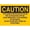 Warning Sign 3, variant on Caution Toxic Hazard Metal Aluminum Sign 12 x 8 Inches - Pre-Drilled Holes for Easy Mounting, Indoor Outdoor Use for Fence, Door, Gate, Lab