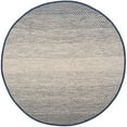 thumbnail image 2 of SAFAVIEH Montauk Vaughn Geometric Cotton Area Rug, Navy/Ivory, 6' x 6' Round, 2 of 5