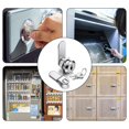 thumbnail image 4 of Lefu Cam Lock Set Premium Cabinet Zinc Alloy 16mm for RV Camper Door Tool Box, 4 of 7
