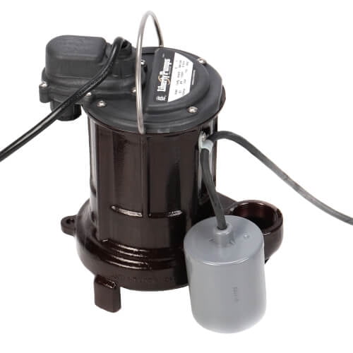 Liberty Pumps 1/3 HP Submersible Effluent Pump with Wide-Angle Float - 253