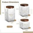 thumbnail image 5 of 5Pcs 17oz 24 oz 34oz Vintage Glass Canisters, Retro Kitchen Canisters with Airtight Lids, Food Storage Containers, Pantry Jar for Coffee Bean, Tea, Spices, 5 of 6