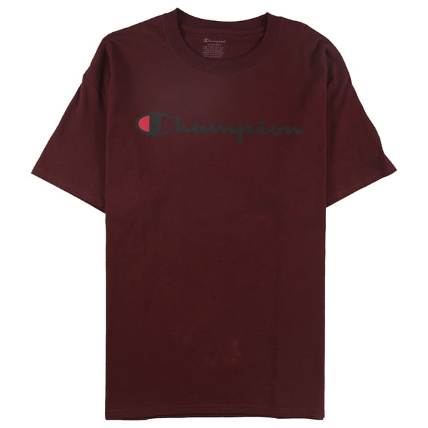 Champion Logo Graphic playera para hombre, marrón, grande Champion Camiseta gráfica