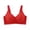 Red, variant on Womens Bras Wireless Large Size Comfortable Breathable And Gathered Thin Cups Daily Cakes Bra