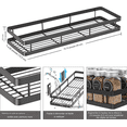 thumbnail image 2 of Space-Saving Wall Spice Rack, 40*12*5.5cm, Black, 2 of 5