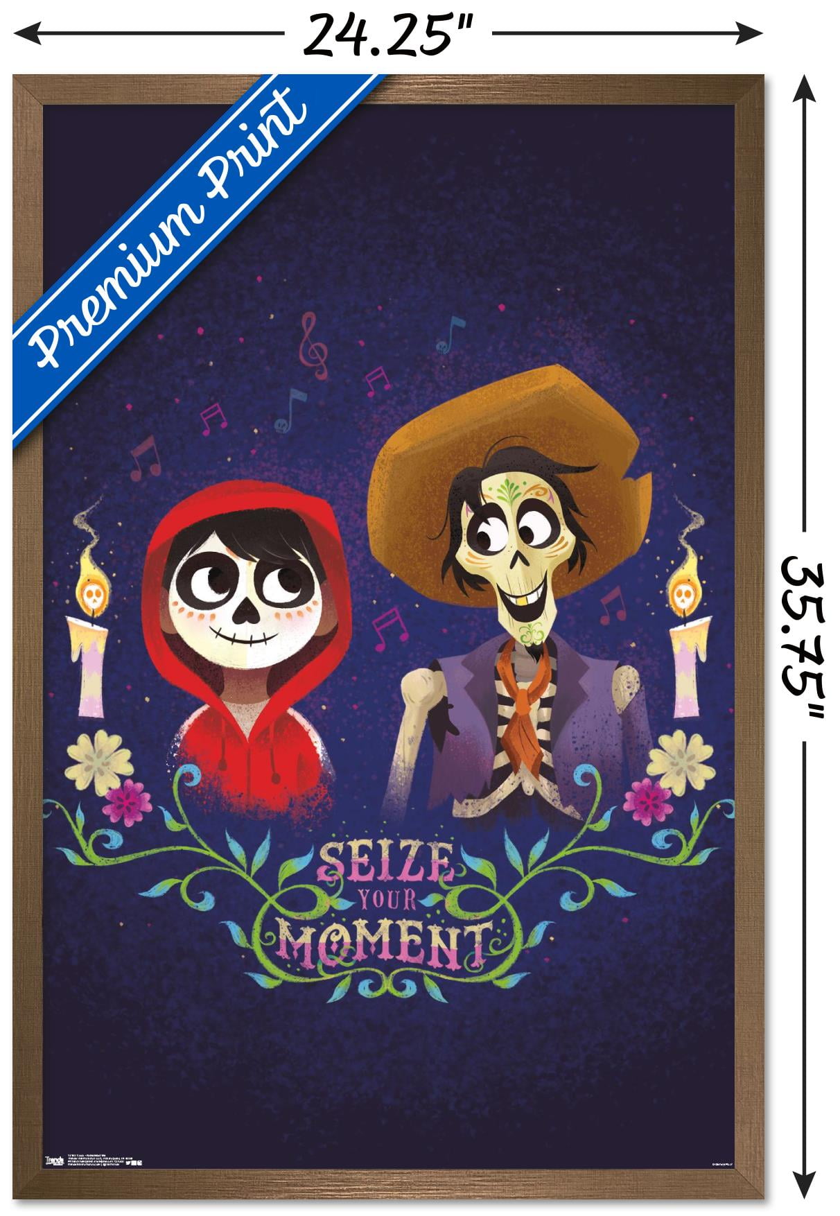 Disney Pixar Coco - Remember Me Wall Poster with Push Pins, 14.725 x  22.375 