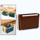 thumbnail image 3 of Papelera plegable de plegable Papelera de reciclaje colgante de plástico para armario de oficina Cocina Camping Magideal Papelera plegable, 3 of 7