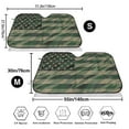thumbnail image 3 of Fotbe Jungle Green Camo USA Flag Car Windshield Sunshade | Sun Visor Protector Front Window Shade, Keeps Out UV Rays, Keeps Your Vehicle Cool-Small, 3 of 7