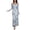Blue, variant on IWRICH Women's Long Sleeve Mesh off Shoulder Bodycon Maxi Dress Formal Wedding Guest Fall Dresses Blue XS