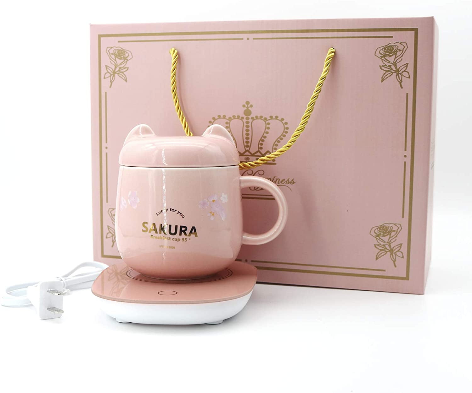 Pink Leather Coffee Cup Holder Mothers Day Gift Coffee Cup 