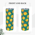 thumbnail image 4 of PAYOHTO Fruit Pattern Apricots in Flat Style 20 Oz Stainless Steel Mug Tumblers Cup for Men Women Insulated Slim Thin Travel Tumbler, 4 of 7