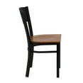 thumbnail image 6 of Flash Furniture 2 Pk. HERCULES Series Black Circle Back Metal Restaurant Chair - Cherry Wood Seat, 6 of 8