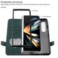 thumbnail image 5 of SaniMore Case for Samsung Galaxy Z Fold 4 7.6" 2022, Retro PU Leather Case Shockproof Anti-fall Slim & Lightweight Full Body Protective Folding Case For Samsung Z Fold 4, Darkgreen, 5 of 5
