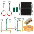 thumbnail image 4 of Exercise Equipment Climbing Set, Slackline Climbing Rope Set, For Children Kids Outdoor Garden, 4 of 8