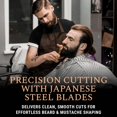 thumbnail image 2 of Tijeras para barba ONTAKI de acero japonés de 14 cm con acabado dorado de latón, 2 of 8