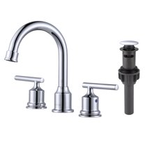 Wowow Widespread Bathroom Faucet Centerset Basin Faucet 3 Hole,Chrome