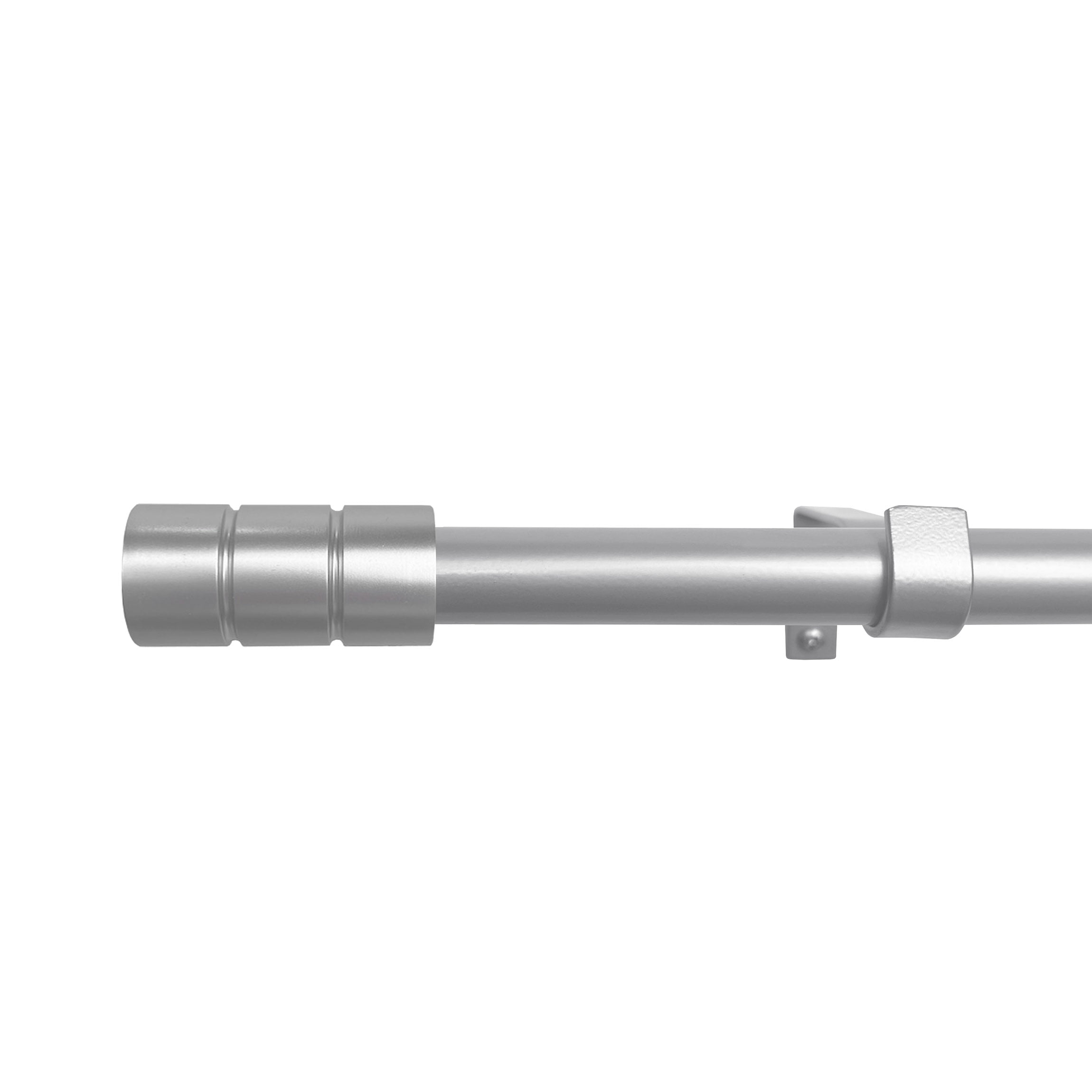 Achim Buono II Cole Silver Decorative Rod & Finial - Stylish 48 in x 86 in