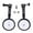 Black, variant on Bicycle Training Wheel Adjustable Stabilizers For 16-24 Inch Bike 165Lb Capacity
