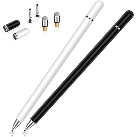 FU1999Stylus Pens for Touchscreen,2 Pack High Sensitivity & Precision Magnetic Disc Stylus Pen for iPad/Apple/iPhone/Samsung/Android All Capacitive Touch Screen