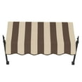 thumbnail image 3 of Awntech 4.38 Ft New Orleans Fixed Awning Canopy with Spear Arms (52.5in x 24in x 16in), Brown/Tan Stripe, 3 of 3