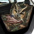 thumbnail image 3 of Pzuqiu Owl Flag Car Seat Cover Full Set Lightweight Vehicle Cushion Protectors Interior Accessories Easy to Install 4 Pack Universal Seat Covers for Cars All Season Fit for Sedan and Trucks, 3 of 7