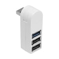 thumbnail image 4 of Concentrador USB jinwen 3 puertos Mini USB 3.0 giratorio 270 grados portátil blanco, 4 of 8