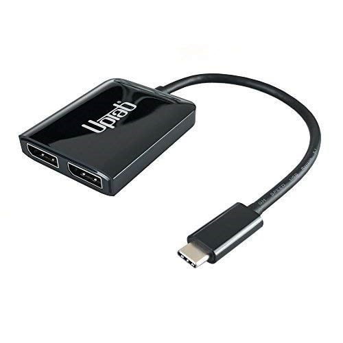 USBC (Type C) to 2Port DisplayPort 4K Adapter Multi Monitor Splitter