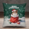 thumbnail image 2 of Santa Surprise Gift Papillon Merry Cheerful Christmas Pillowcase Double Sided Pap Butterfly Dog Lover Pillow Case Covers - 12021, 2 of 3