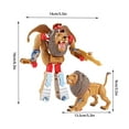 thumbnail image 2 of Big Save,HWRETIE Simulation Animal Toy Clearance,Deformation Toy Children Simulation White Cheetah Model, 2 of 2