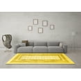 thumbnail image 3 of Ahgly Company Machine Washable Indoor Rectangle Southwestern Yellow Country Area Rugs, 6' x 9', 3 of 4