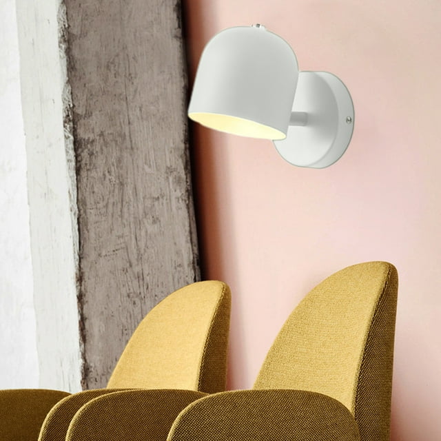SLMOTUEA Lampe Murale en Fer LED Blanche pour Chevet, Bureau, Chambre, Entrée