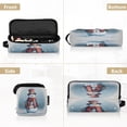 thumbnail image 5 of Hair Tool Organizer Bag with Heat Resistant Mat Removable Travel Storage Case for Hot Air Brushes Curling Irons Watercolor-style Snowman Pattern, 5 of 8