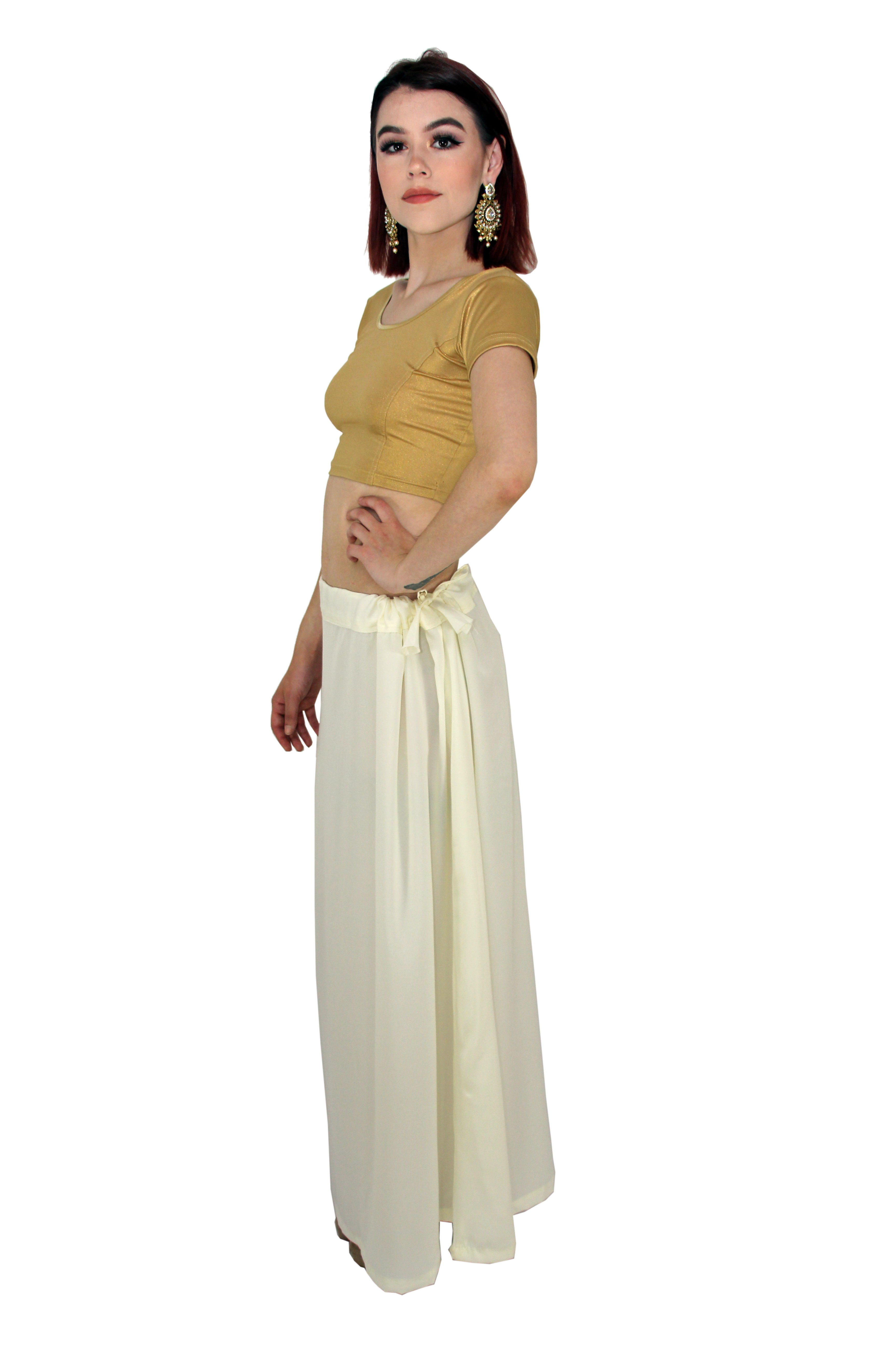 Women's Satin Sari Petticoat Stitched Adjustable Waist Saree Underskirt  Lining Skirts (One Size, Medium Purple)