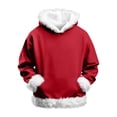 thumbnail image 5 of LTTVQM Kids Boys Sherpa Fleece Lined Hoodie Christmas Santa Sweatshirts Toddler Winter Cozy Furry Pullover Xmas‌ Jacket Red 3-4 Years, 5 of 8