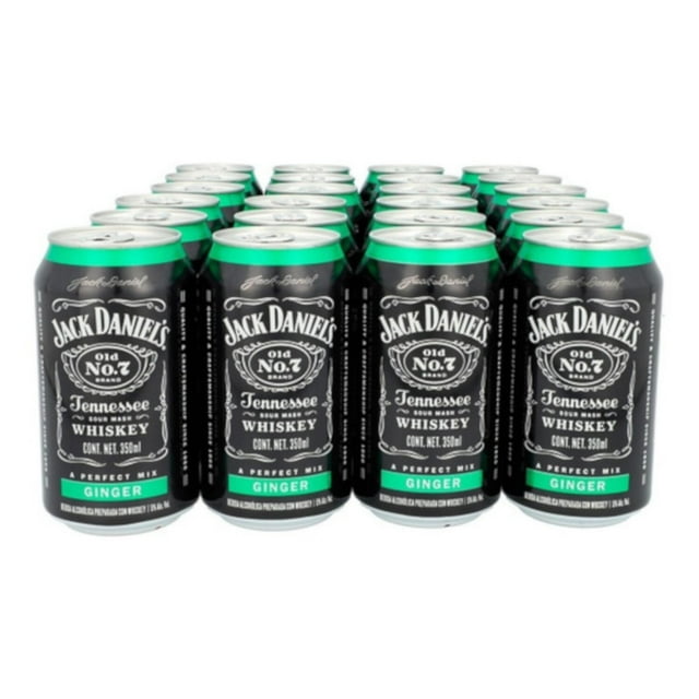Pack de 24 Bebida Preparada Jack Daniels Ginger 350 ml