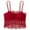 Wine, variant on Audhol Lace Bralette High Support Bras for Women Adjustable Strap Full Coverage Up Bras Comfortable No Underwire Wireless Bras Racer Back Bra for Women Beige One Size