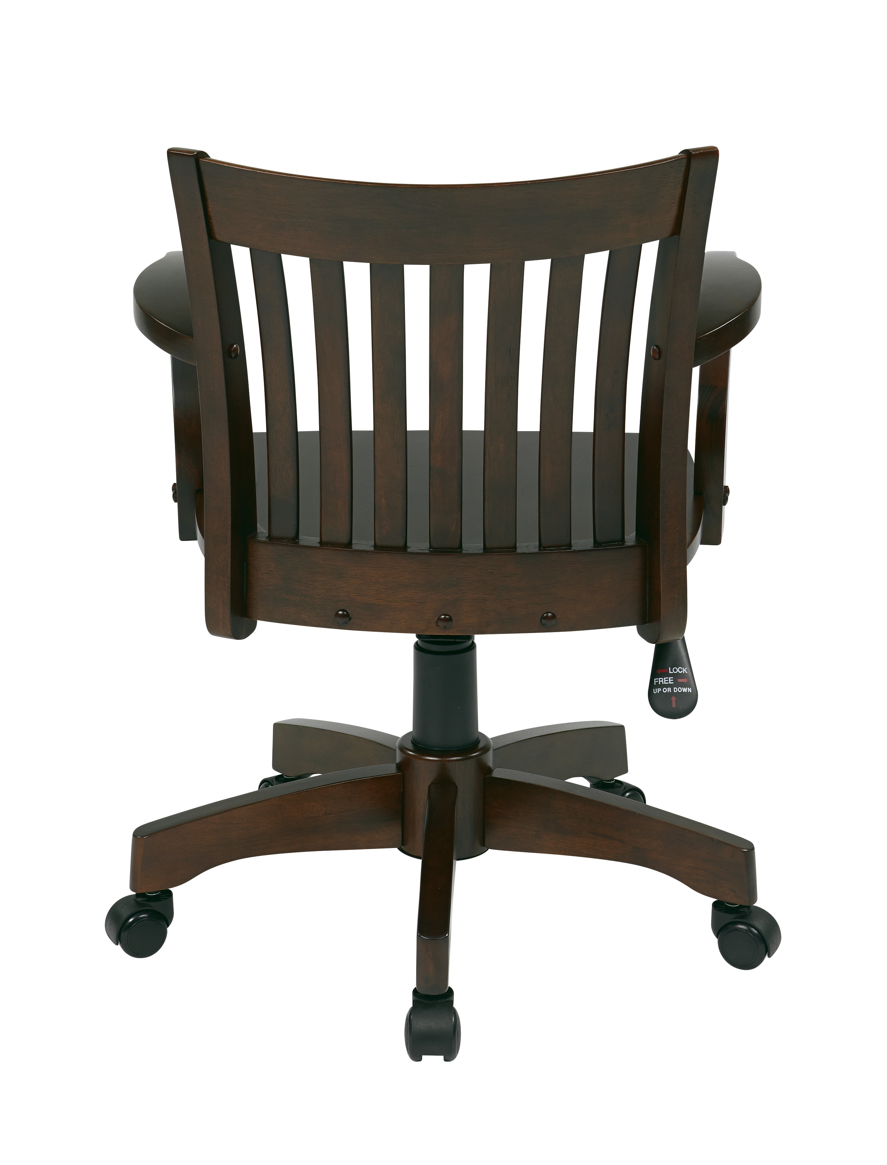 deluxe wood bankers chair