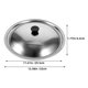 thumbnail image 2 of HOOWIFFY 2Ud De Olla De Acero Inoxidable Universal Para Cocina Con Asa Plateada, 2 of 8