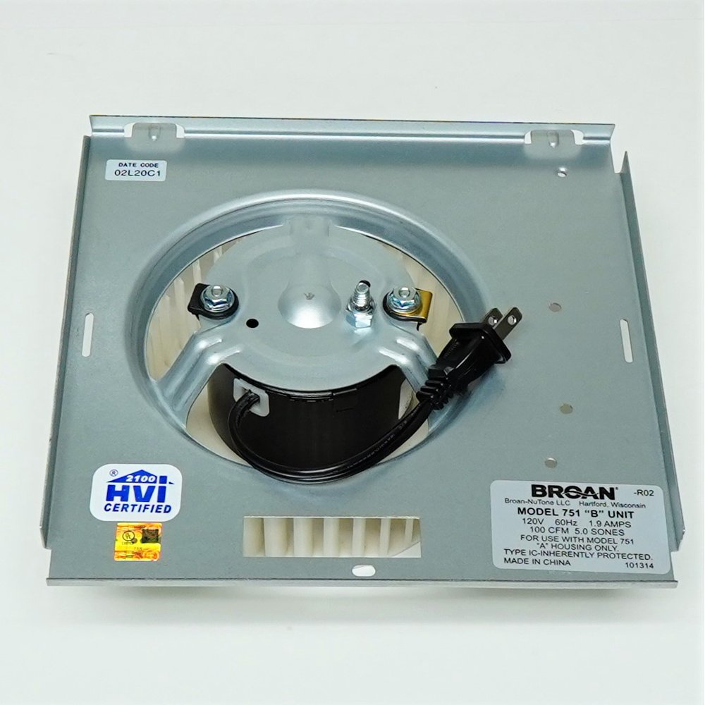 Broan Nutone Motor Wheel Assembly S97017704 for Model F751 71731997
