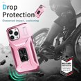 thumbnail image 2 of Funda para GANGXUN iPhone 13 Pro Max - Soporte metálico, Función magnética, Rosa, 2 of 5