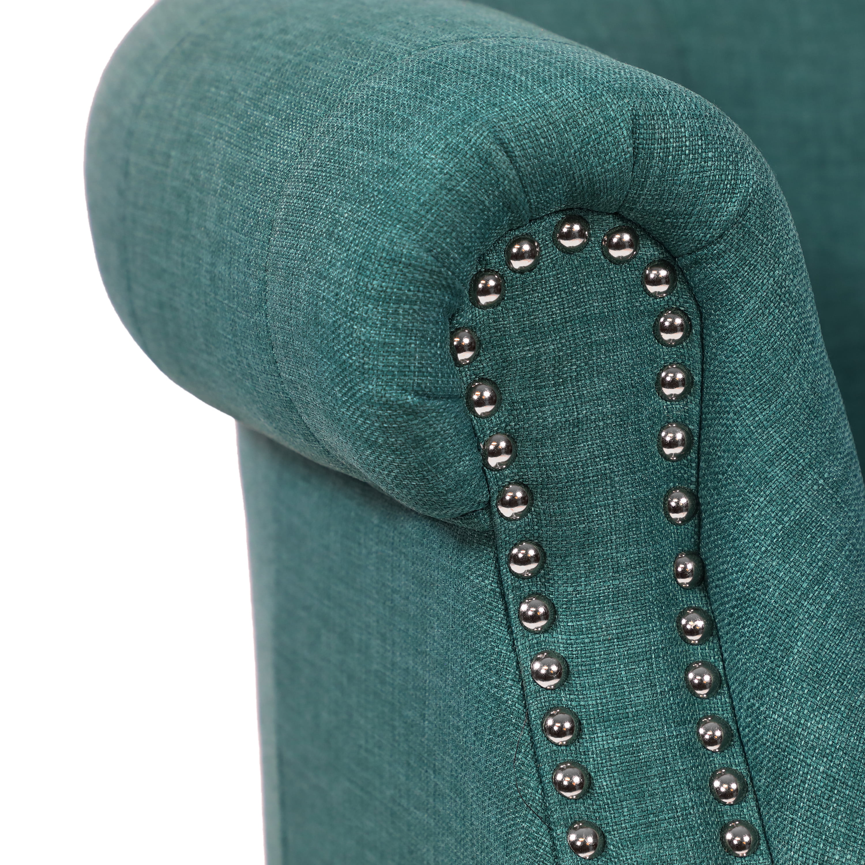 OakvillePark Gresham Fabric Upholstered Accent Chair, Teal