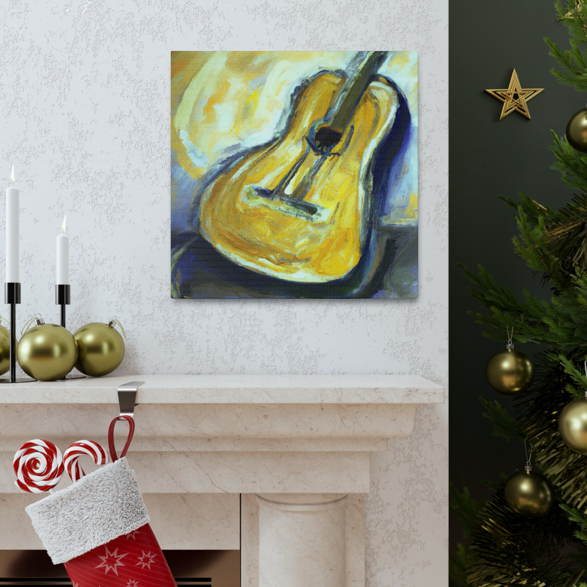 'Guitar Strings In Melody' - Canvas
